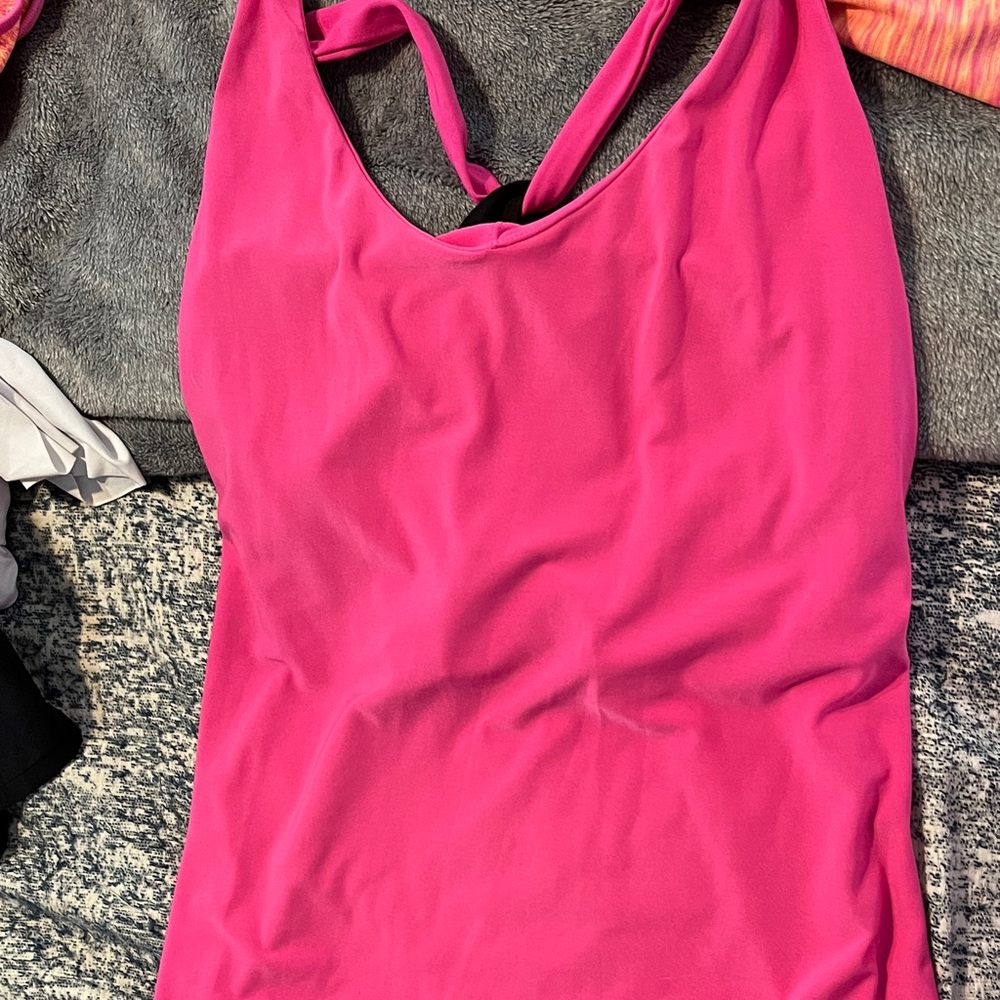 Fila Pink and Black Halter Top